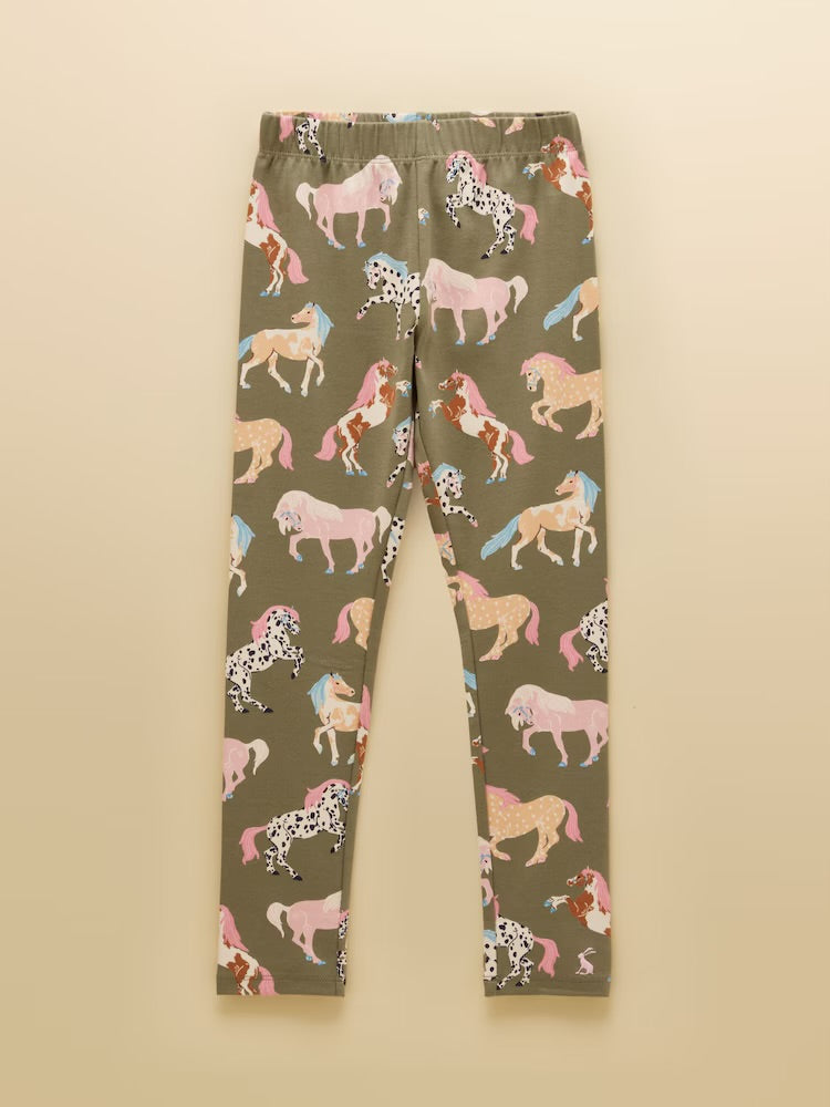 Joules Kids Kipwell Pj Set V53903 Khaki Horses