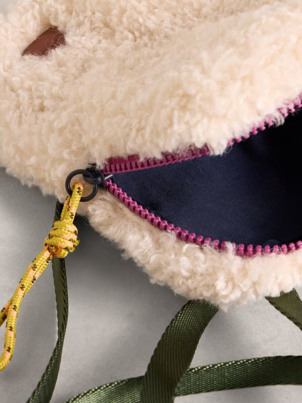 White Stuff Meadow Borg Phone Bag 444718 Natural Accessories ONE SIZE / Natural