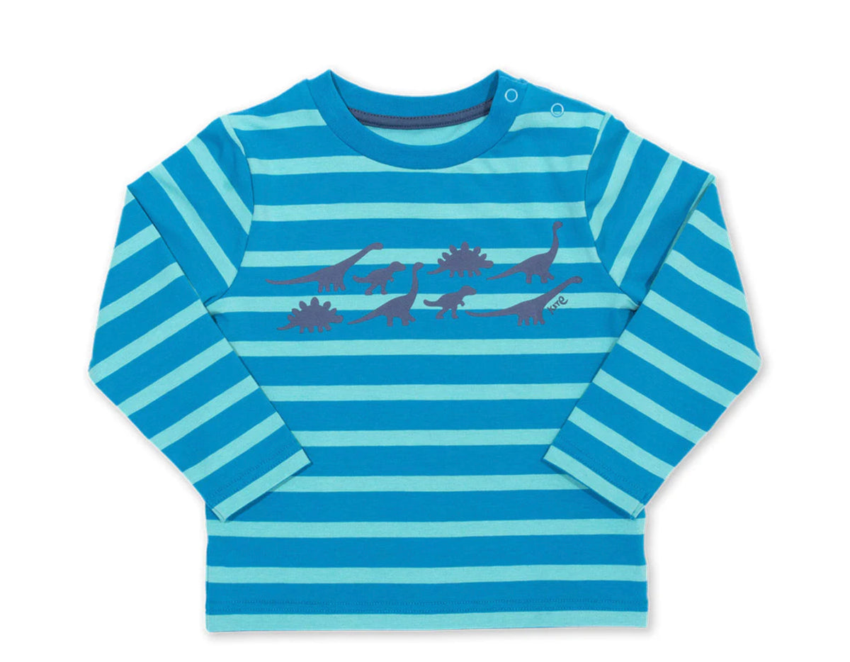 Kite Dino Stroll Infant T-Shirt 9031 Clothing 3-6M / Blue,6-9M / Blue,9-12M / Blue,12-18M / Blue,18-24M/2Y / Blue,3YRS / Blue,4YRS / Blue
