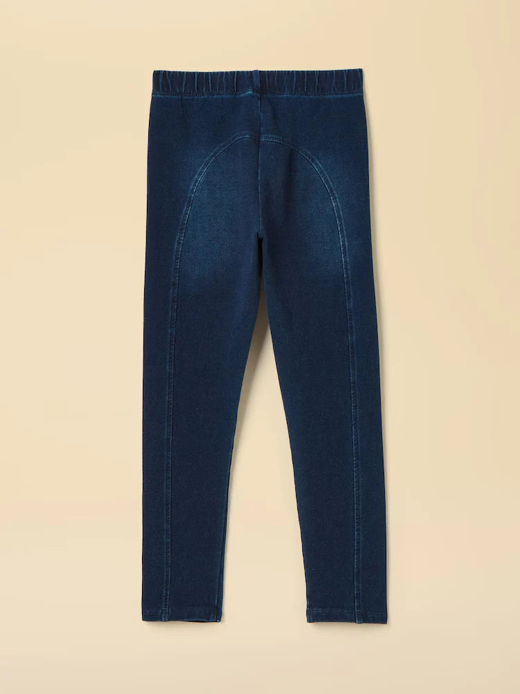 Joules Girls Trot Denim Jeggings Navy Denim Clothing 7YRS / Navy,8YRS / Navy,9YRS / Navy,10YRS / Navy,12YRS / Navy