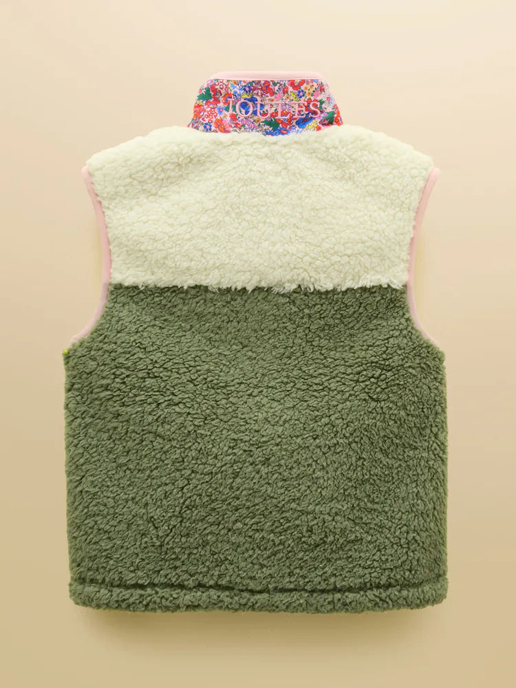 Joules Girls Tilly Gilet V31-688 Khaki Clothing 4YRS / Khaki,5YRS / Khaki,6YRS / Khaki,8YRS / Khaki,10YRS / Khaki