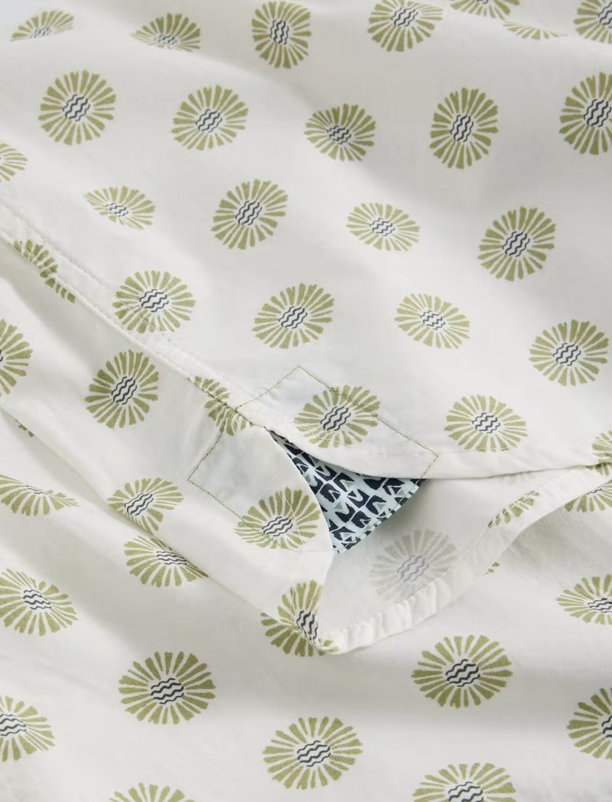 White Stuff Mens Finsbury Print Shirt 444409 White Clothing M / White,L / White,XL / White,XXL / White