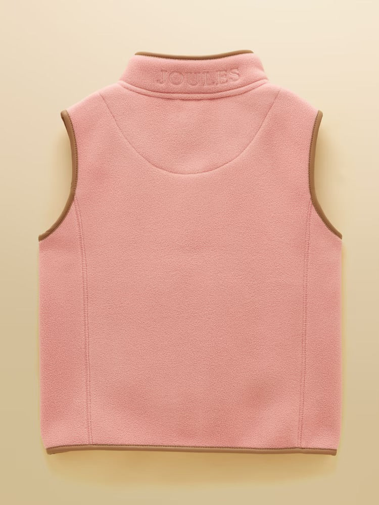 Joules Girls Heritage Gilet Y33-034 Pink Clothing 4YRS / Pink,5YRS / Pink,6YRS / Pink,10YRS / Pink