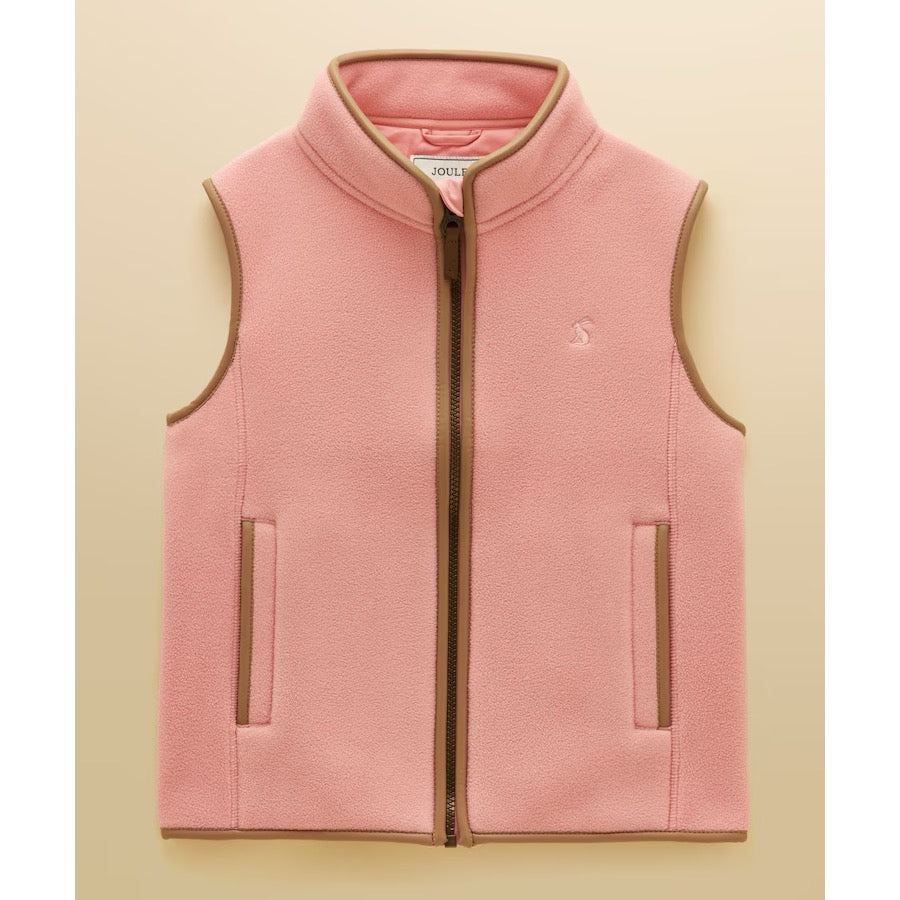 Joules Girls Heritage Gilet Y33-034 Pink Clothing 4YRS / Pink,5YRS / Pink,6YRS / Pink,10YRS / Pink