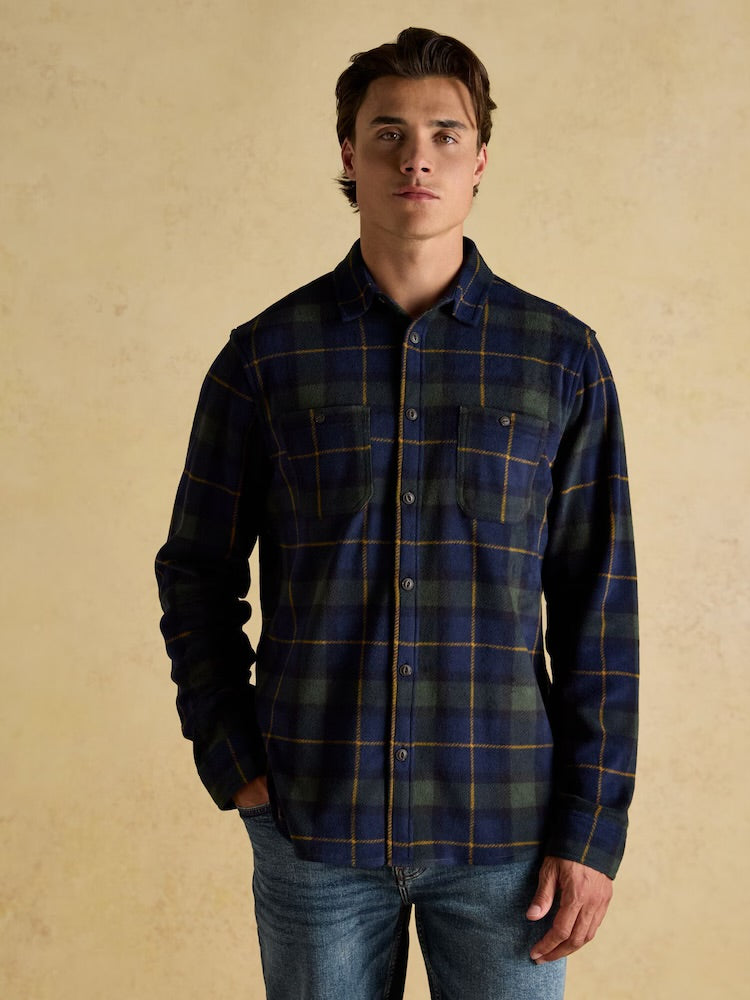 Joules Mens Fleece Shirt Q6158509 Navy Check Clothing M / Navy,L / Navy,XL / Navy,XXL / Navy