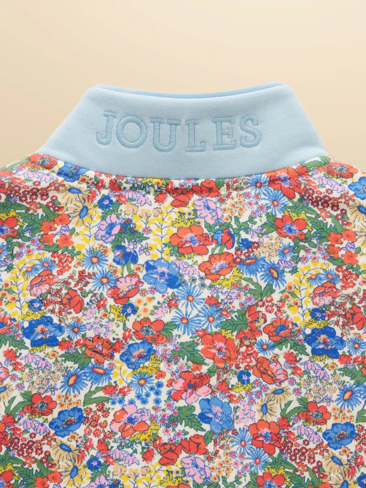 Joules Girls Burnham Sweatshirt V45-844 Ditsy Clothing 4YRS / Multi,5YRS / Multi,6YRS / Multi,8YRS / Multi,10YRS / Multi