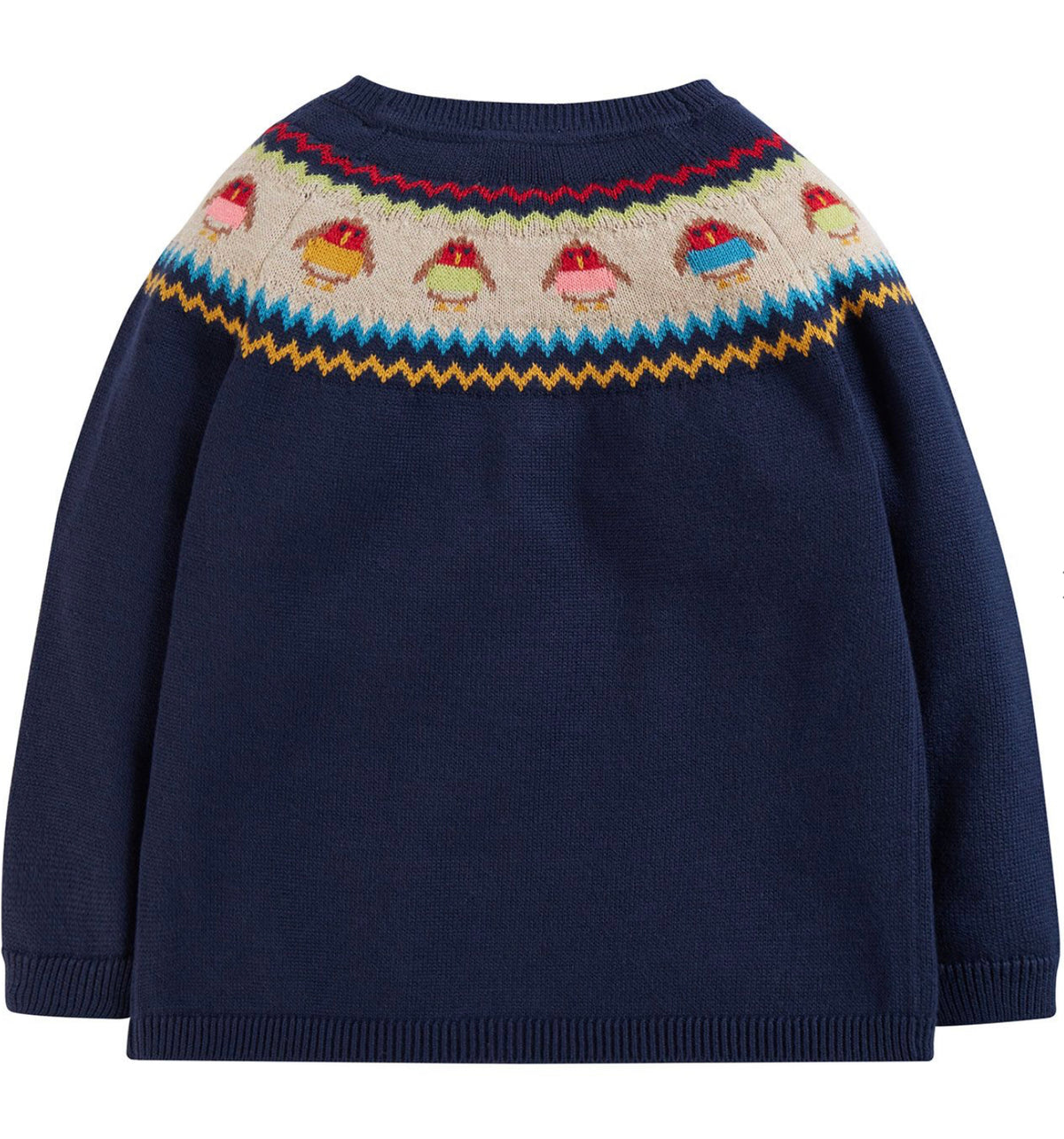 Frugi Kenna Fairisle Cardigan Kwa312 Clothing 2-3YRS / Indigo,3-4YRS / Indigo,4-5YRS / Indigo,5-6YRS / Indigo,6-7YRS / Indigo,7-8YRS / Indigo,8-9YRS / Indigo