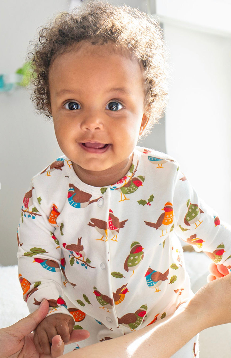 Frugi Robin Babygrow Frugi Amilie Party Dress True Red/Robin – Babipur