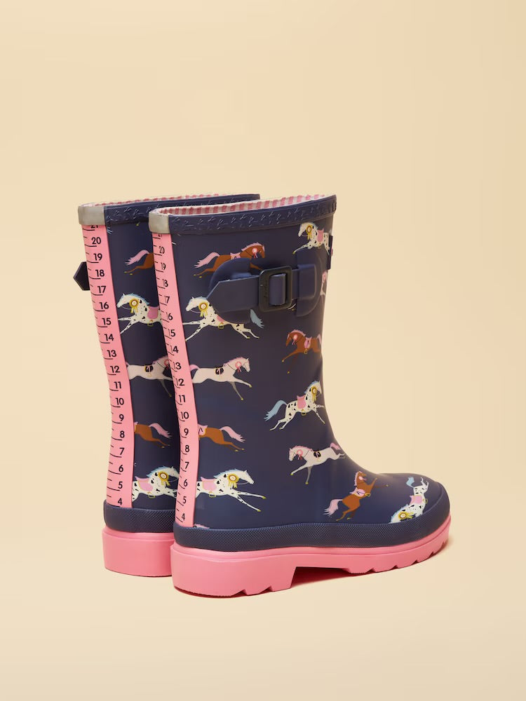 Joules Girls Navy Horse Wellingtons Footwear UK8 INFANT / Navy,UK9 KIDS / Navy,UK10 KIDS / Navy,UK11 KIDS / Navy,UK12 KIDS / Navy,UK13 KIDS / Navy,UK1 KIDS / Navy,UK2 KIDS / Navy,UK3 / Navy