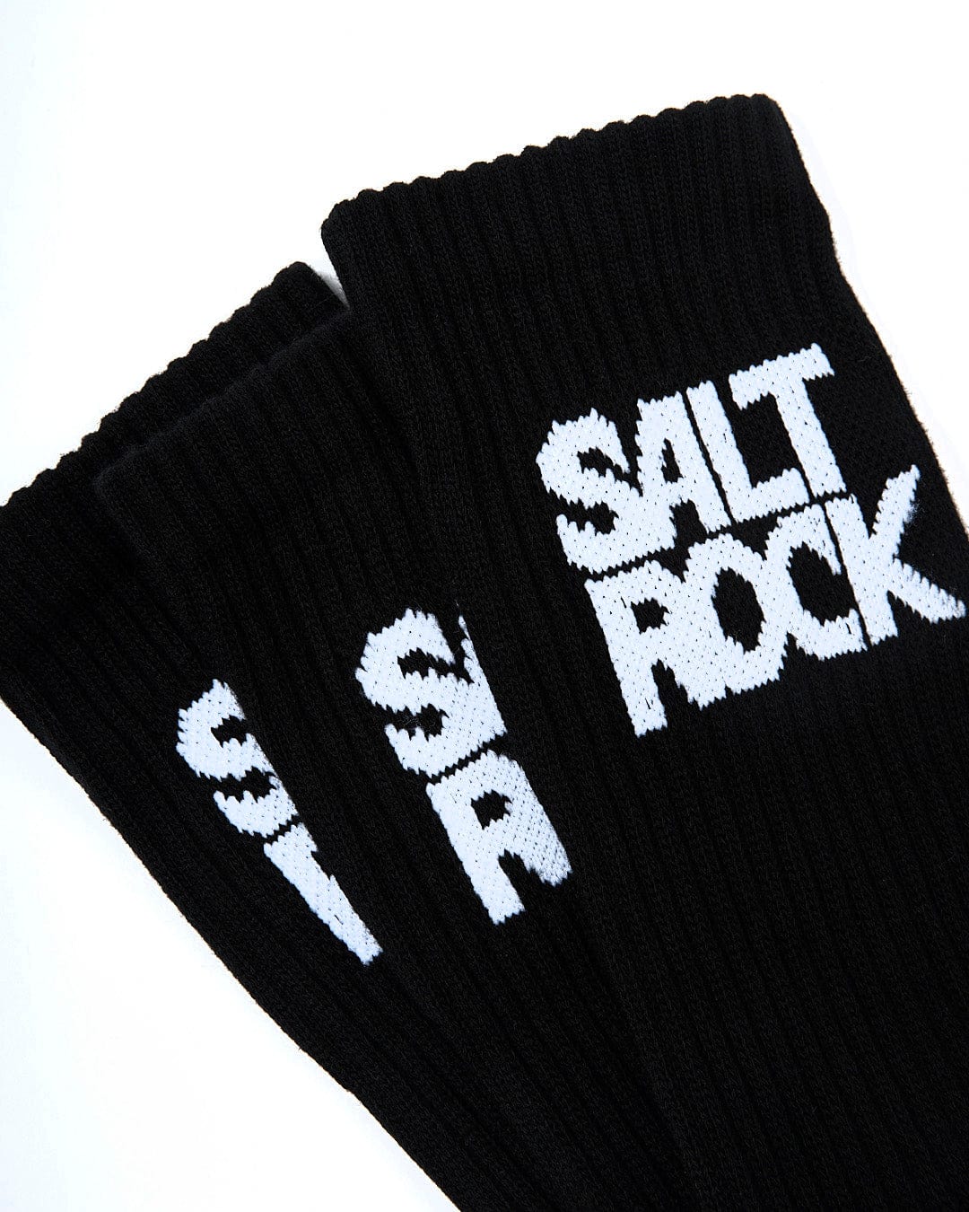 Saltrock Mens Athletic 3 Pack Socks Black Clothing UK7-11 / Black