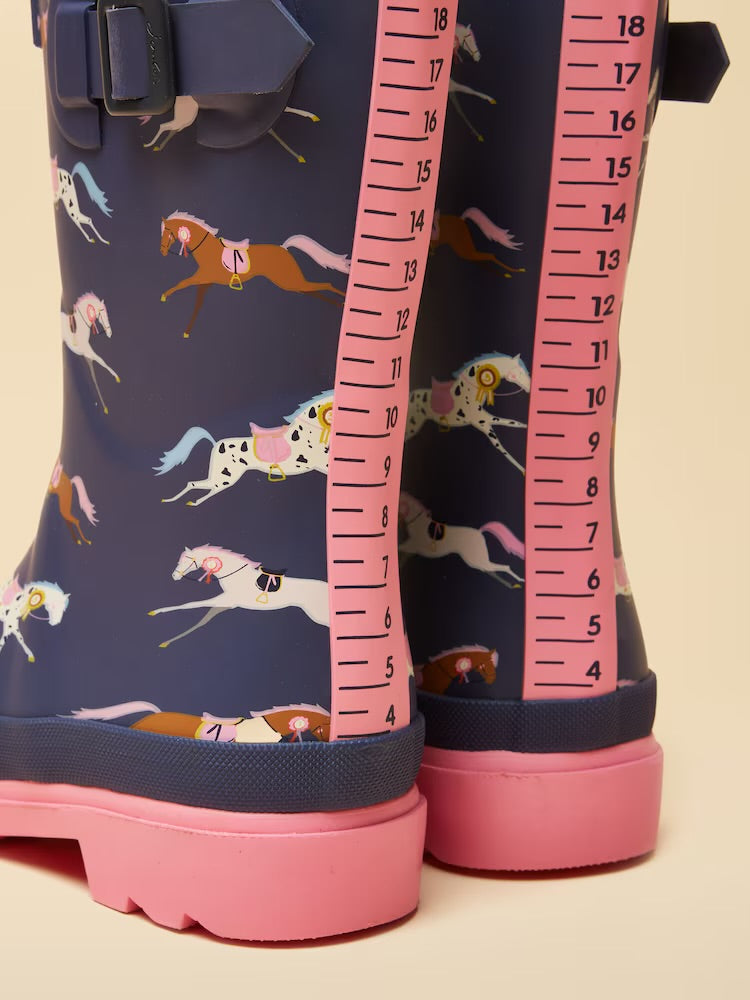 Joules Girls Navy Horse Wellingtons Footwear UK8 INFANT / Navy,UK9 KIDS / Navy,UK10 KIDS / Navy,UK11 KIDS / Navy,UK12 KIDS / Navy,UK13 KIDS / Navy,UK1 KIDS / Navy,UK2 KIDS / Navy,UK3 / Navy