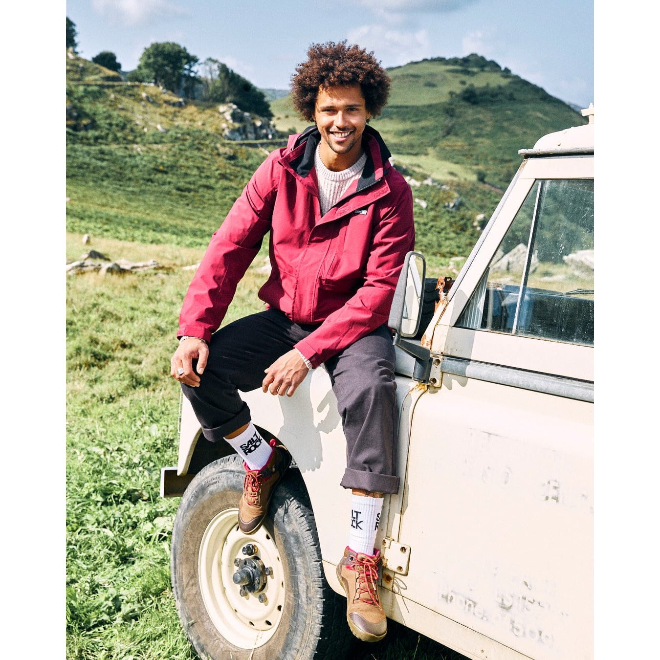 Saltrock Mens Athletic 3 Pack Socks White Clothing UK7-11 / White