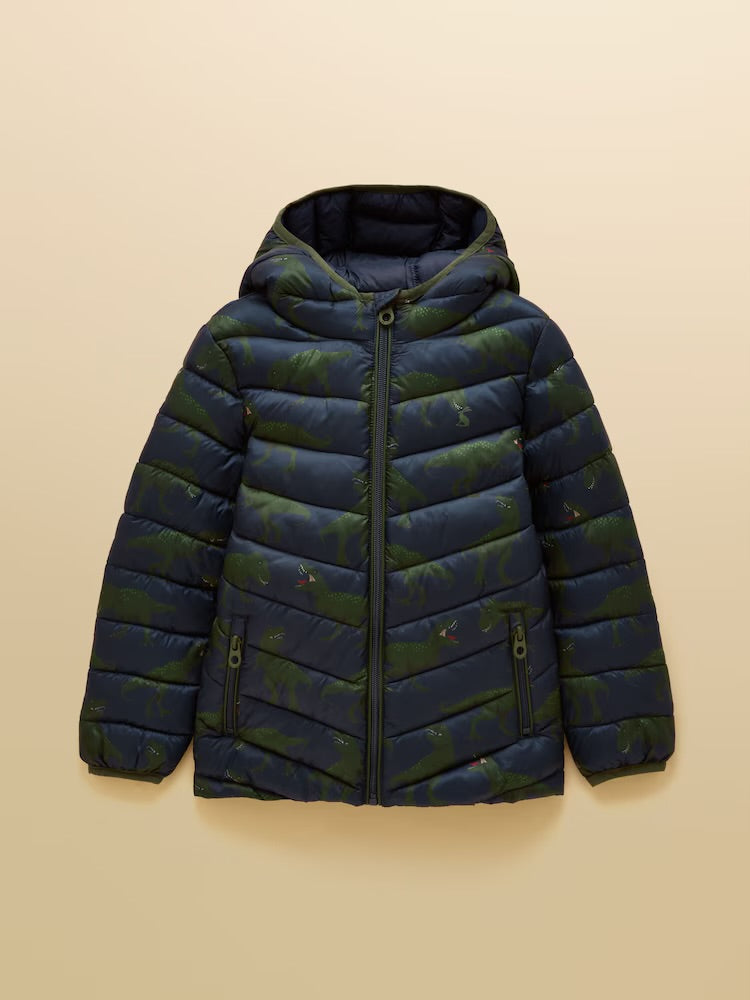 Joules Boys Cairn Coat V27-900 Navy Dino Clothing 2YRS / Navy,3YRS / Navy,4YRS / Navy,5YRS / Navy,6YRS / Navy,7YRS / Navy