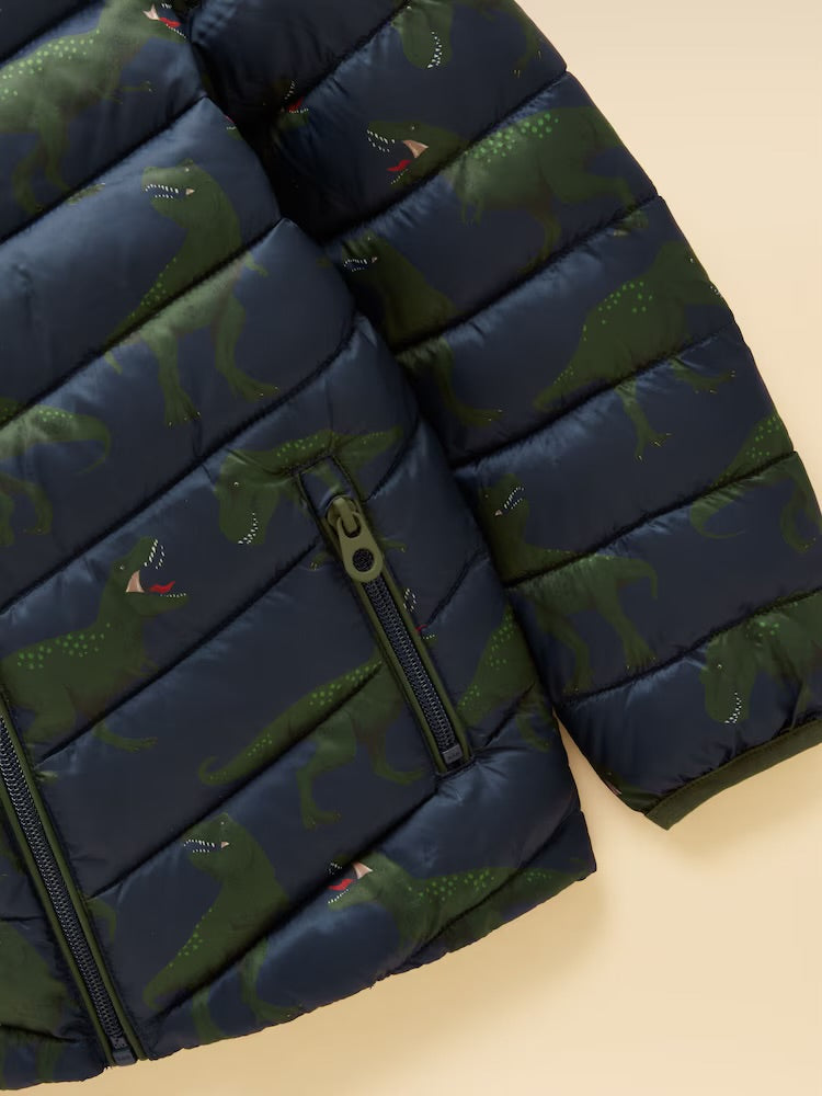 Joules Boys Cairn Coat V27-900 Navy Dino Clothing 2YRS / Navy,3YRS / Navy,4YRS / Navy,5YRS / Navy,6YRS / Navy,7YRS / Navy