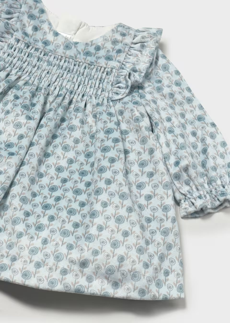 Mayoral Baby Girls Dress 2816 Blue Clothing 4-6M / Blue,6-9M / Blue,12M / Blue,18M / Blue