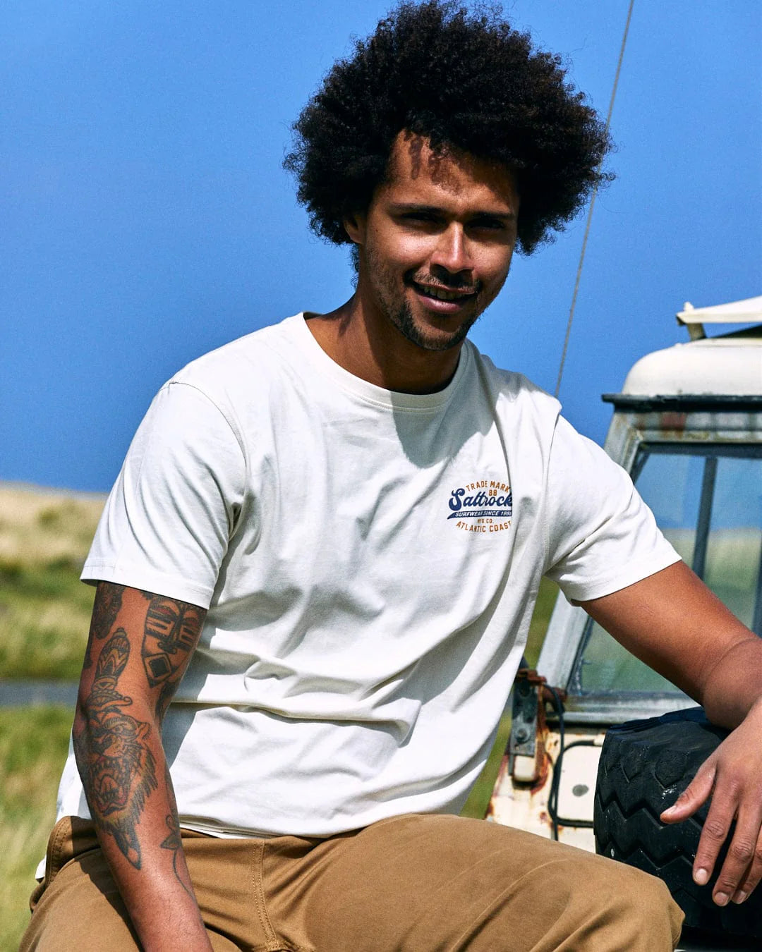 Saltrock Mens Home Run T-Shirt Tsb12102019 Cream Clothing SMALL ADULT / Cream,MEDIUM ADULT / Cream,LARGE ADULT / Cream,XL ADULT / Cream