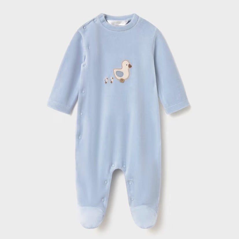 Mayoral Baby Sleepsuit 2763 Ducks Clothing 0-1M / Blue,1-2M / Blue,2-4M / Blue,4-6M / Blue,6-9M / Blue