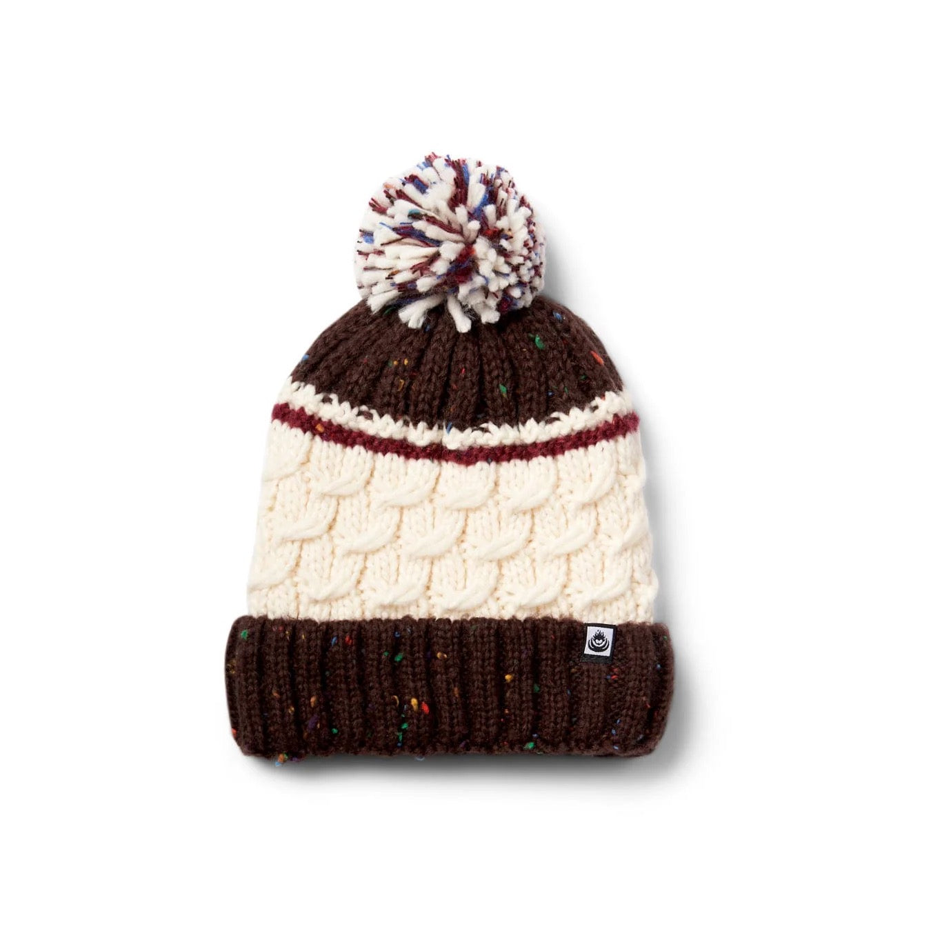 Saltrock Tiree Bobble Hat Aw24 Brown Clothing ONE SIZE / Brown