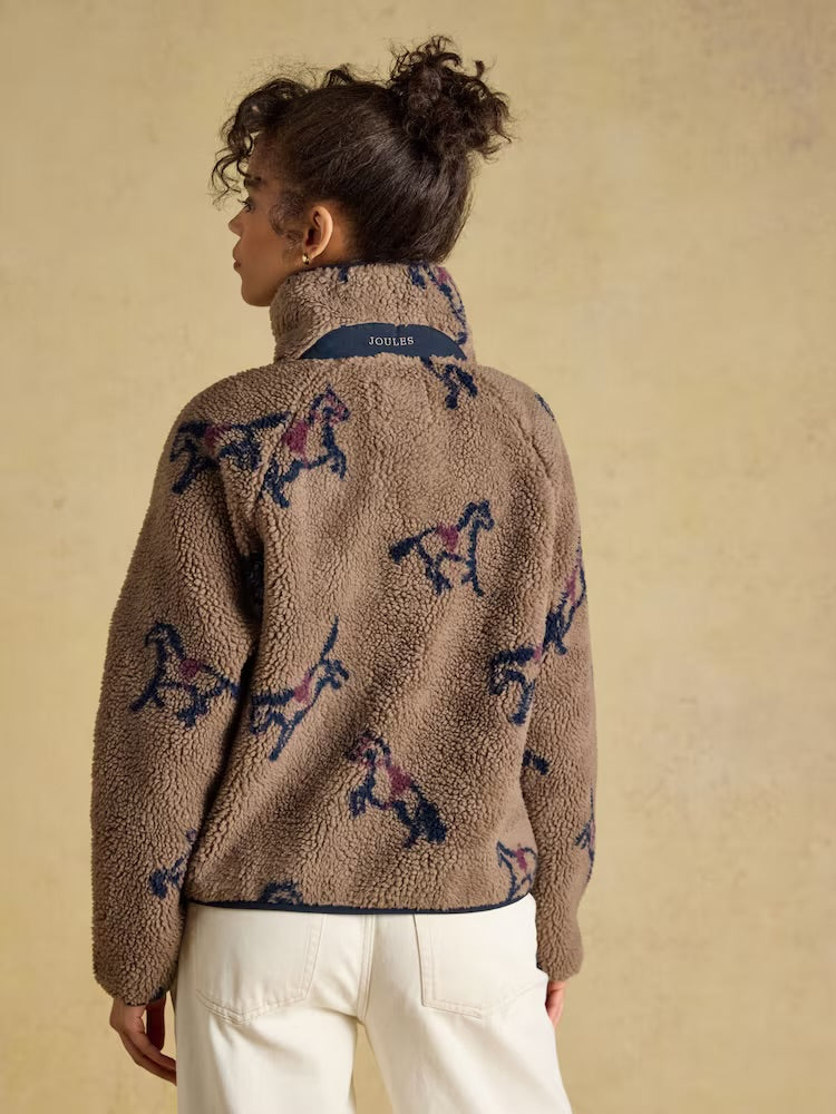Joules Womens Eva Borg Fleece G49-549 Mink Horse