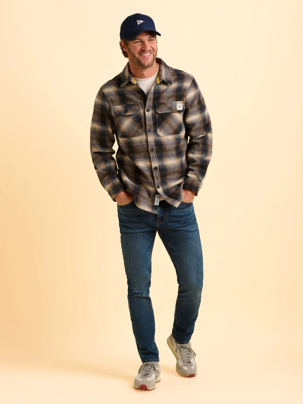 Brakeburn Mens Badbury Check Shirt Bbmsht0013406aw25 Clothing M / Brown,L / Brown,XL / Brown