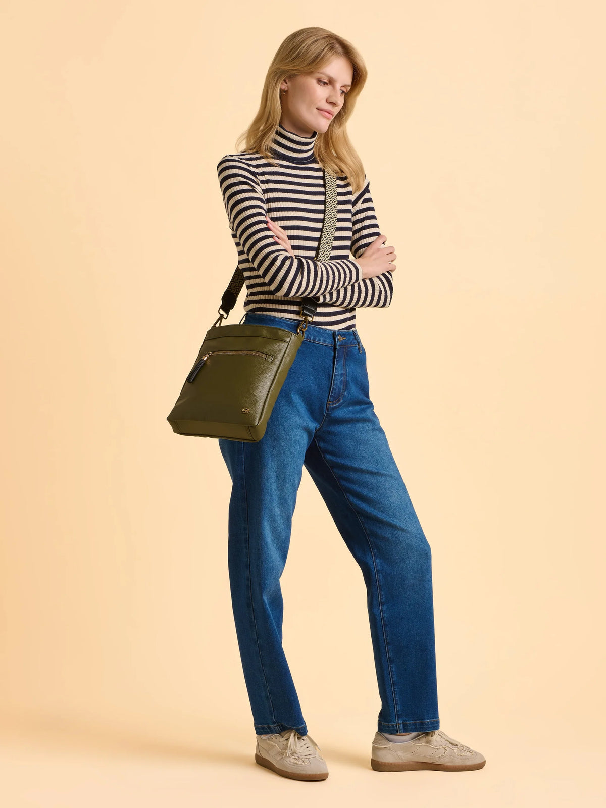 Brakeburn Womens Sierra Crossbody Bag Bblbag0013390aw25 Khaki Accessories ONE SIZE / Khaki