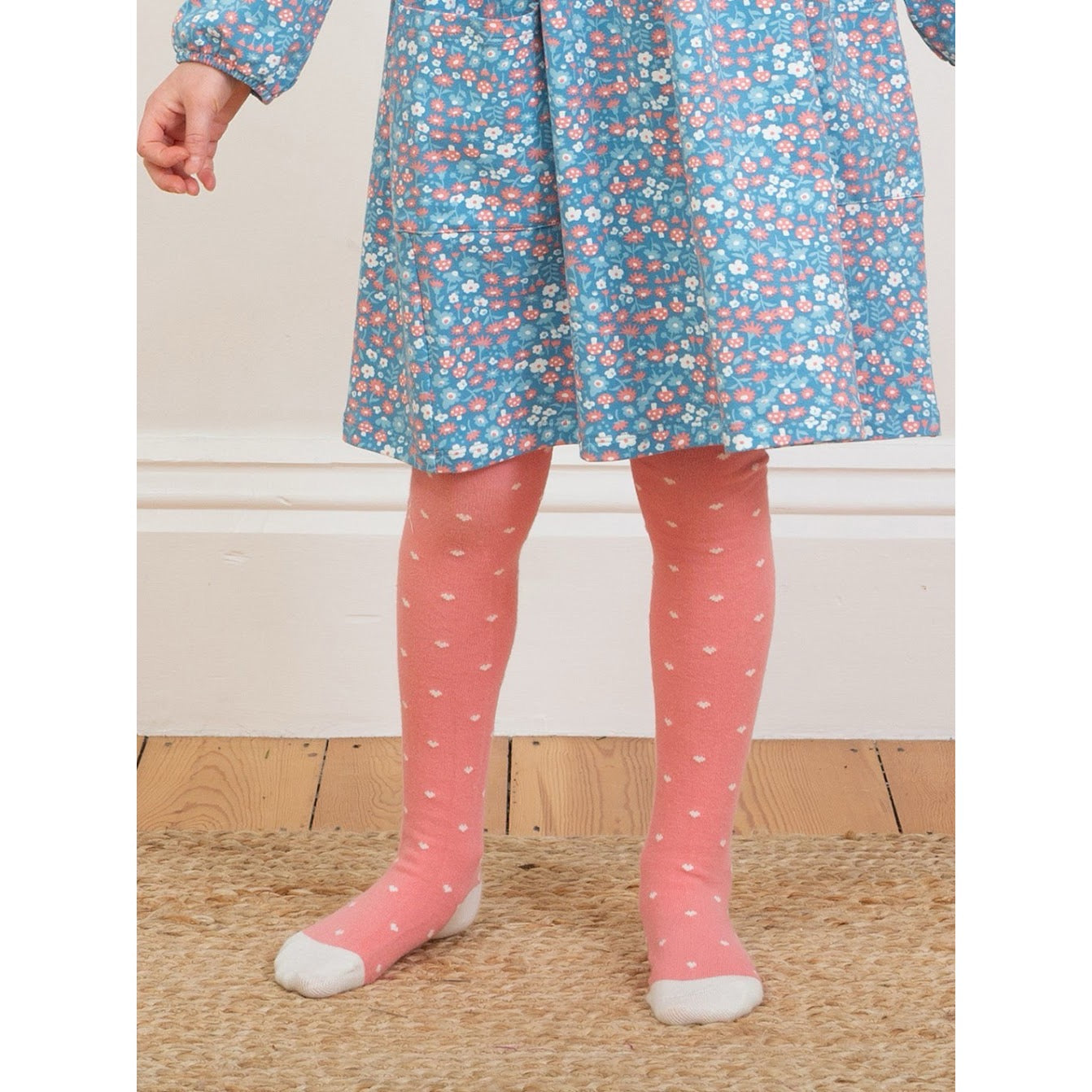 Kite Heartful Girls Tights 8970-Agh- Clothing 2-4YRS / Coral,4-6YRS / Coral,6-8YRS / Coral