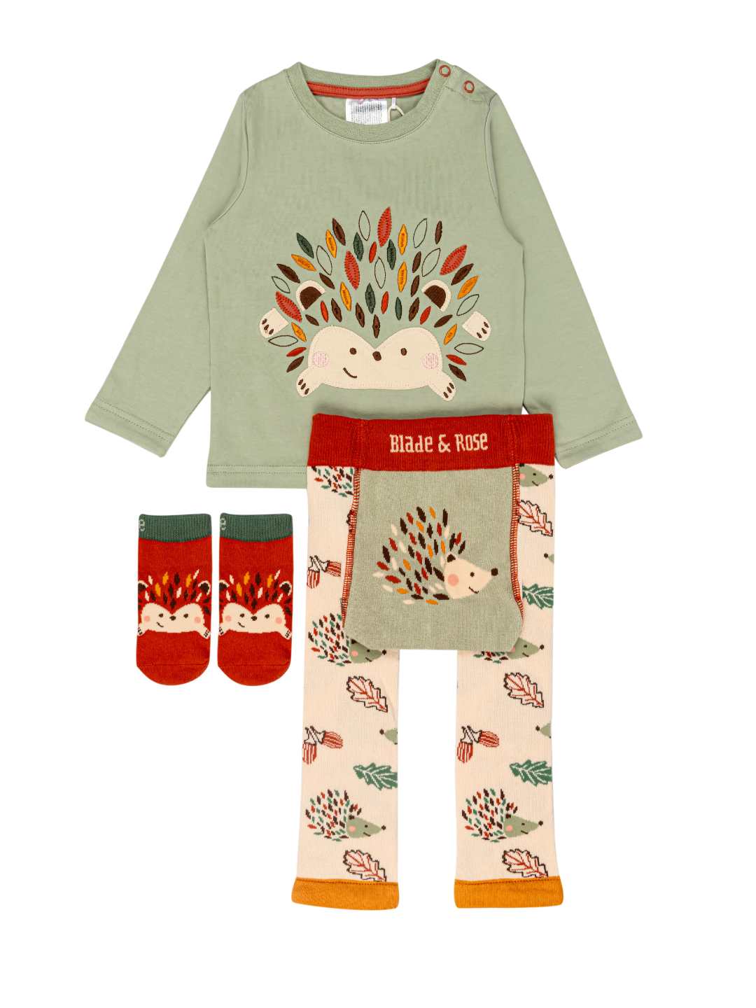 Blade &amp; Rose Lenny The Hedgehog Knitted Leggings Sage