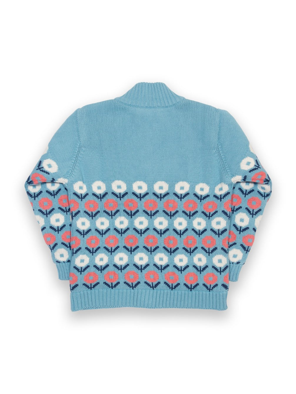 Kite Hygge Flower Sherpa Line Cardigan F193-Agk Clothing 4YRS / Ice Blue,5YRS / Ice Blue,6YRS / Ice Blue,8YRS / Ice Blue