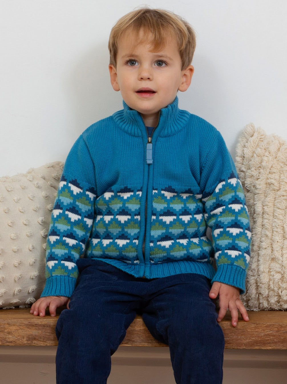 Kite Hygge Sherpa Lined Cardigan F697-Abk Clothing 4YRS / Blue,5YRS / Blue,6YRS / Blue,8YRS / Blue