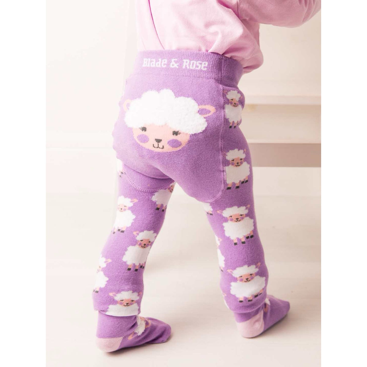 Blade &amp; Rose Elsie The Sheep Infant Knitted Leggings Lilac