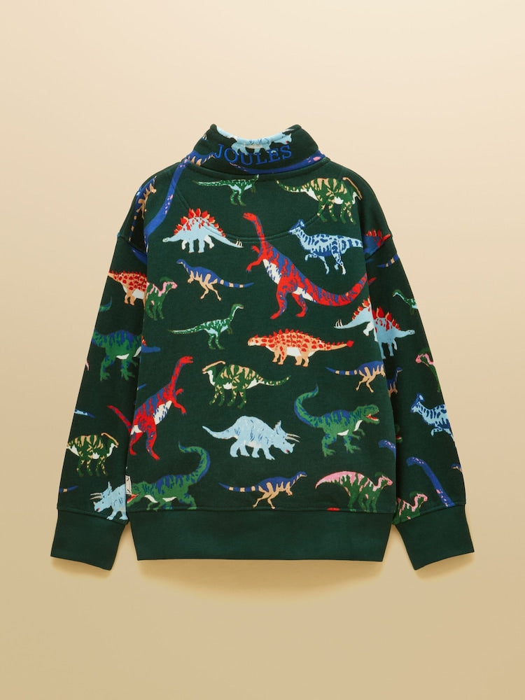 Joules Boys Alfie Sweatshirt G14555 Green Dino Clothing 2YRS / Green,3YRS / Green,4YRS / Green,5YRS / Green,6YRS / Green,7YRS / Green,8YRS / Green