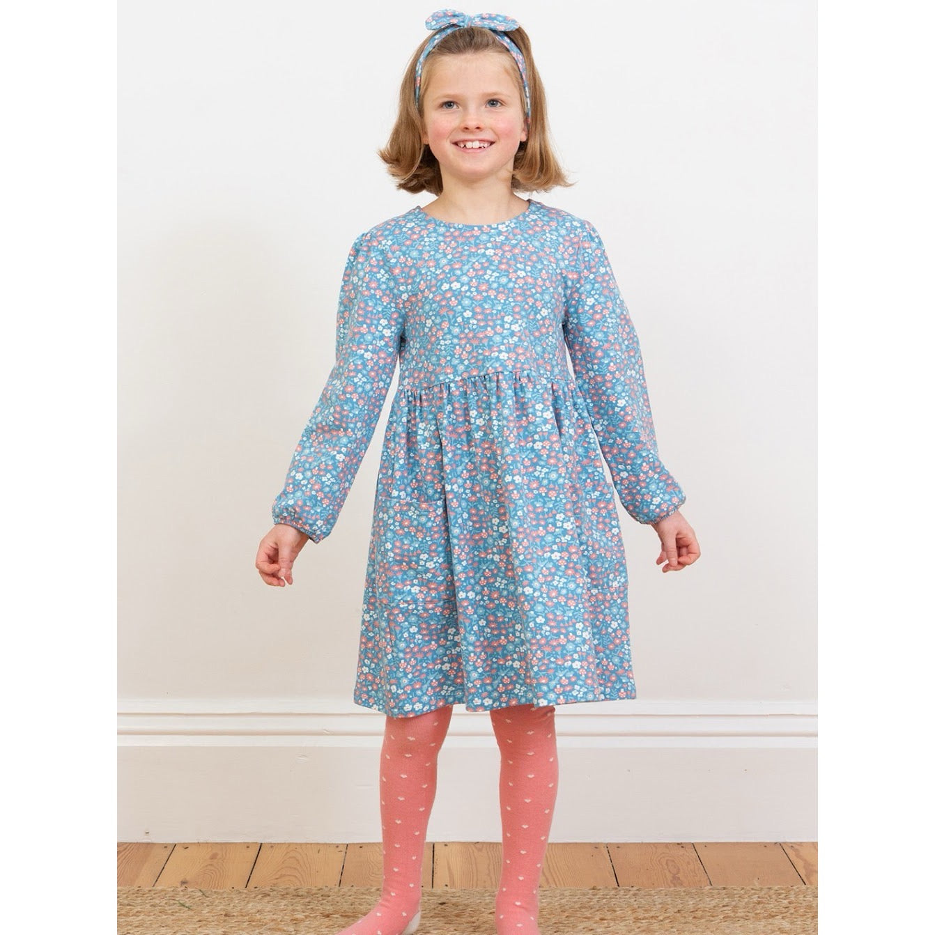 Kite Winter Wonderland Dress F784-Agd Clothing 3-6M / Blue,6-9M / Blue,9-12M / Blue,12-18M / Blue,18-24M/2Y / Blue,3YRS / Blue,4YRS / Blue,5YRS / Blue,6YRS / Blue