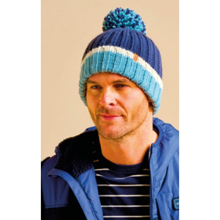 Brakeburn Mens Ringstead Beanie Bbmhat0013244aw25 Blue Clothing ONE SIZE / Blue