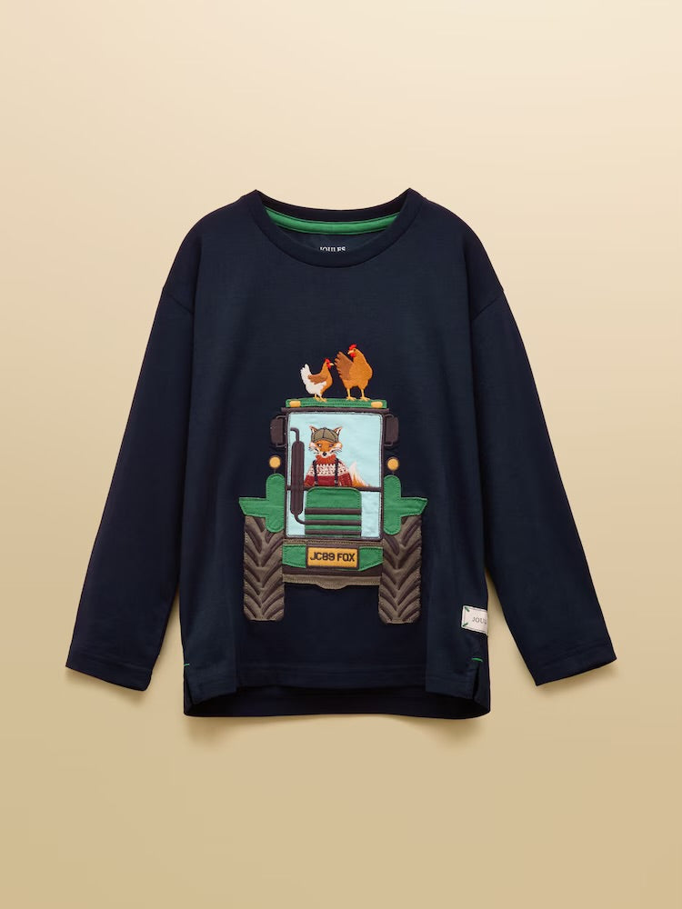 Joules Boys Jack T-Shirt Ay509633 Tractor Clothing 2YRS / Navy,3YRS / Navy,4YRS / Navy,5YRS / Navy,6YRS / Navy,8YRS / Navy