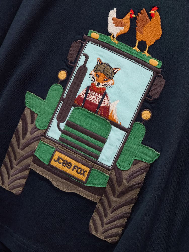 Joules Boys Jack T-Shirt Ay509633 Tractor Clothing 2YRS / Navy,3YRS / Navy,4YRS / Navy,5YRS / Navy,6YRS / Navy,8YRS / Navy