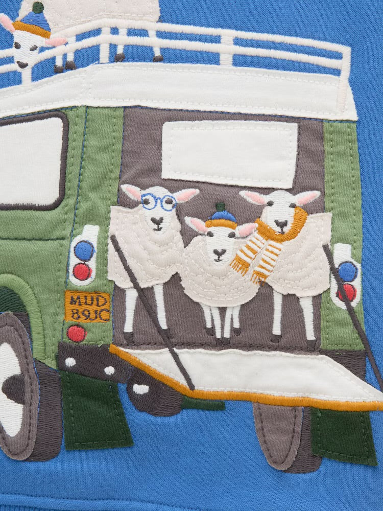 Joules Boys Artwork Sweat An256233 Sheep Clothing 2YRS / Blue,3YRS / Blue,4YRS / Blue,5YRS / Blue,6YRS / Blue,8YRS / Blue