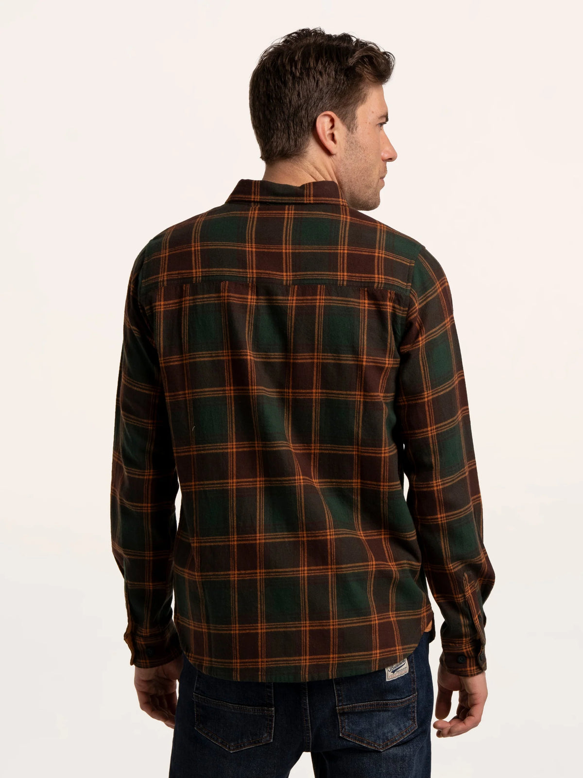 Brakeburn Mens Finsbury Shirt Green Check Clothing S / Green,M / Green,L / Green,XL / Green,XXL / Green