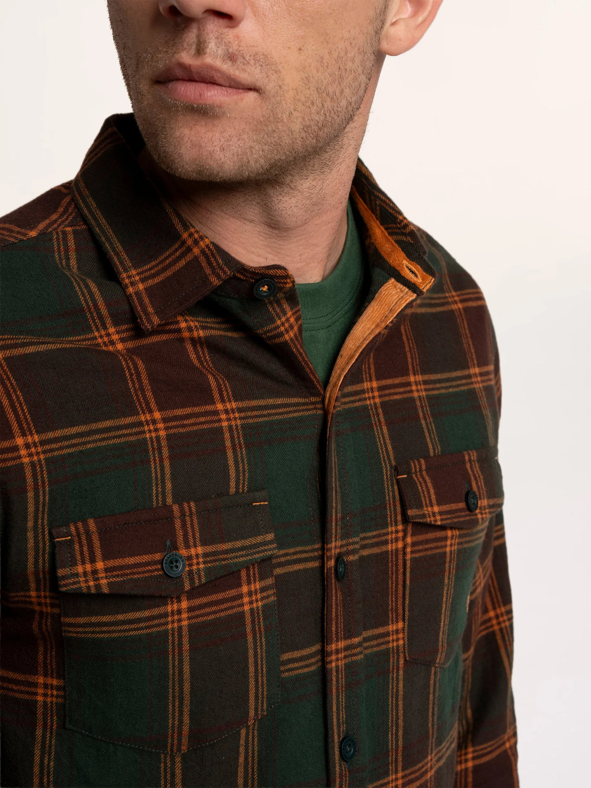 Brakeburn Mens Finsbury Shirt Green Check Clothing S / Green,M / Green,L / Green,XL / Green,XXL / Green