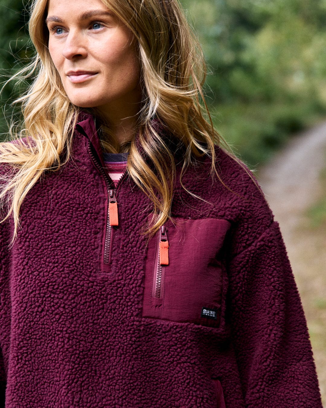 Saltrock Womens Zella Fleece Lzy22401098 Dark Purple Clothing SMALL ADULT / Purple,MEDIUM ADULT / Purple,LARGE ADULT / Purple