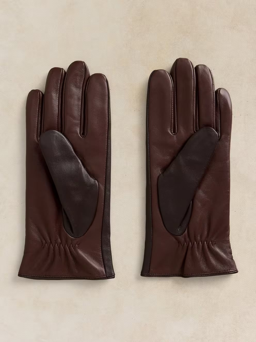 White Stuff Womens Sasha Leather Gloves 447343 Dark Brown Clothing S-M / Brown,M-L / Brown