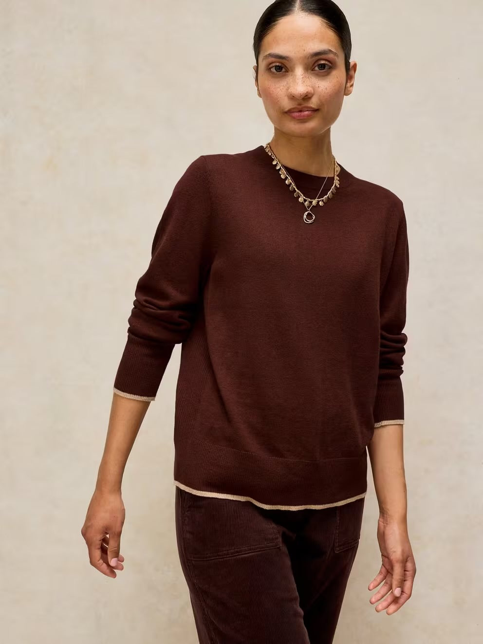 White Stuff Womens Katie Jumper 444055 Dark Brown Clothing UK8 / Brown,UK10 / Brown,UK12 / Brown,UK14 / Brown,UK16 / Brown