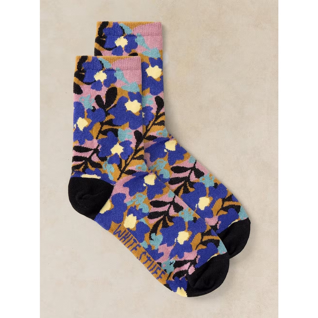White Stuff Womens Floral Socks 446840 Blue Clothing UK3-5 / Blue,UK6-8 / Blue