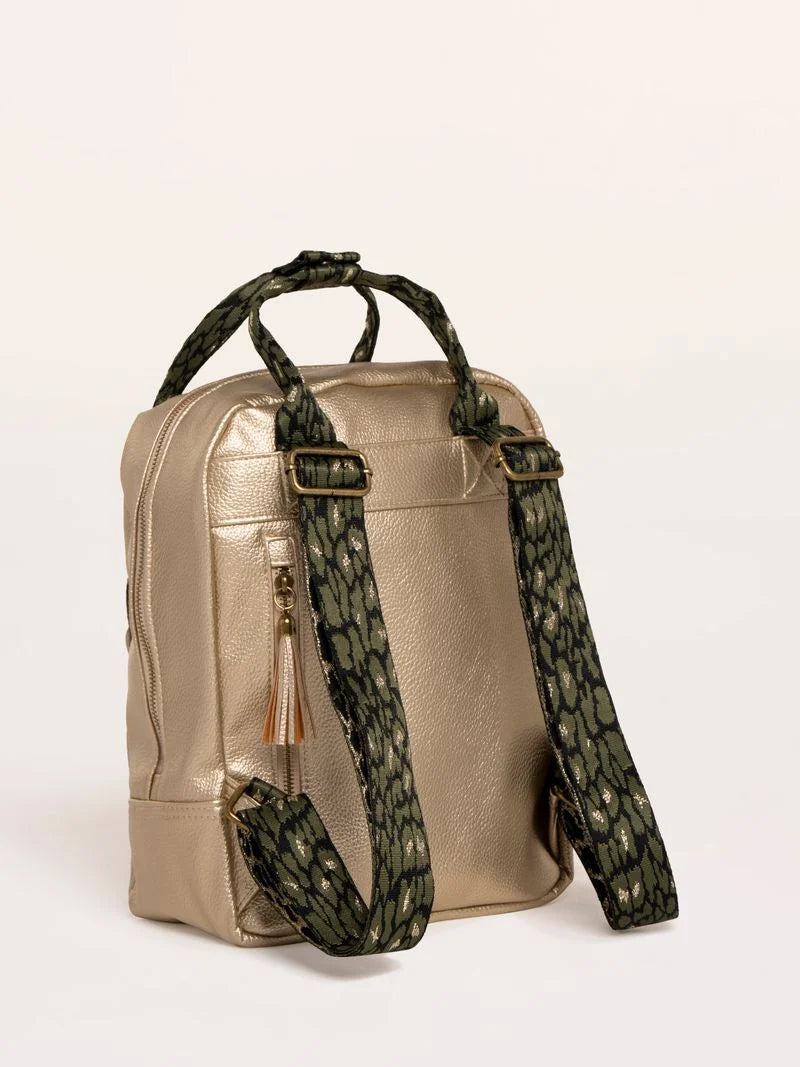 Brakeburn Womens Megan Gold Backpack Accessories ONE SIZE / Gold