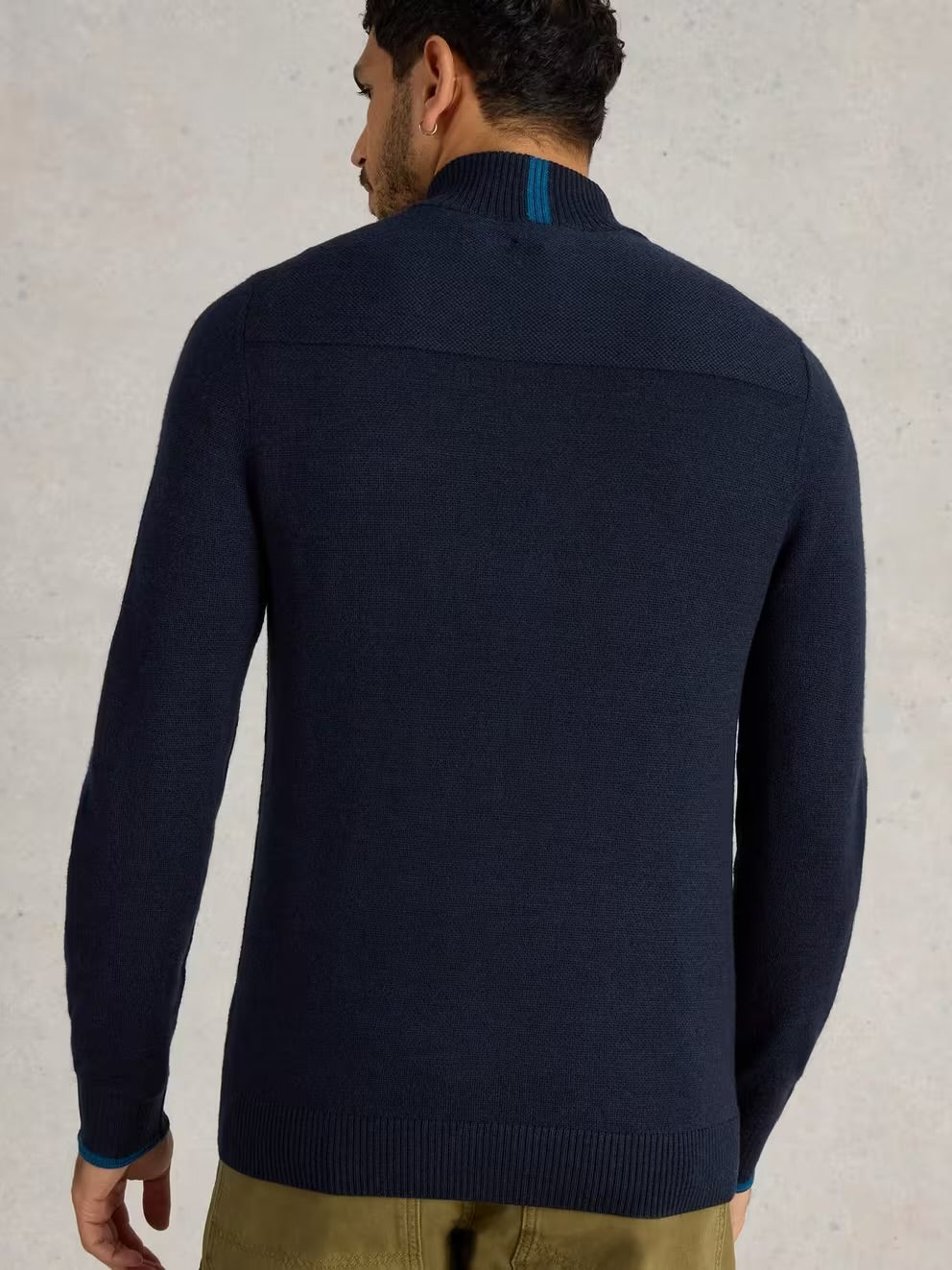 White Stuff Mens Newport Quarter Zip 444399 Navy Clothing M / Navy,L / Navy,XL / Navy,XXL / Navy