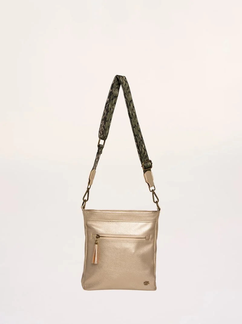 Brakeburn Womens Sierra Crossbody Bag Aw26 Gold Accessories ONE SIZE / Gold