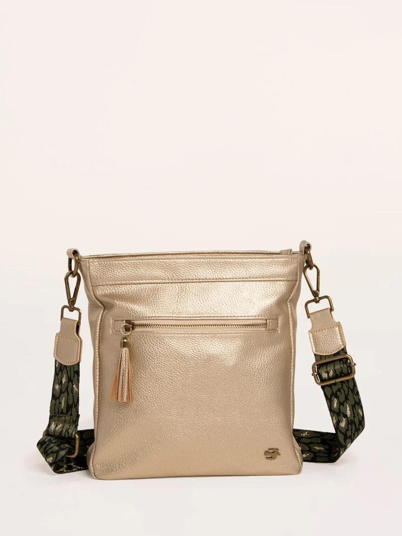 Brakeburn Womens Sierra Crossbody Bag Aw26 Gold Accessories ONE SIZE / Gold