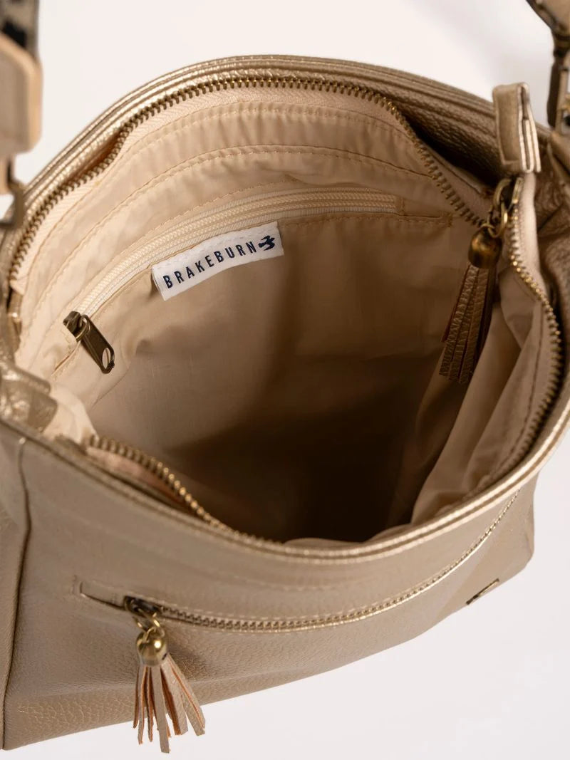 Brakeburn Womens Sierra Crossbody Bag Aw26 Gold Accessories ONE SIZE / Gold