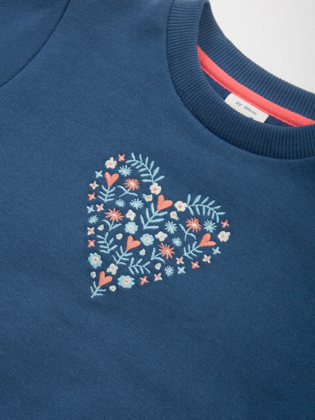 Kite Hygge Heart Sweatshirt F574 Blue Clothing 3YRS / Blue,4YRS / Blue,5YRS / Blue,6YRS / Blue,7YRS / Blue,8YRS / Blue,9YRS / Blue