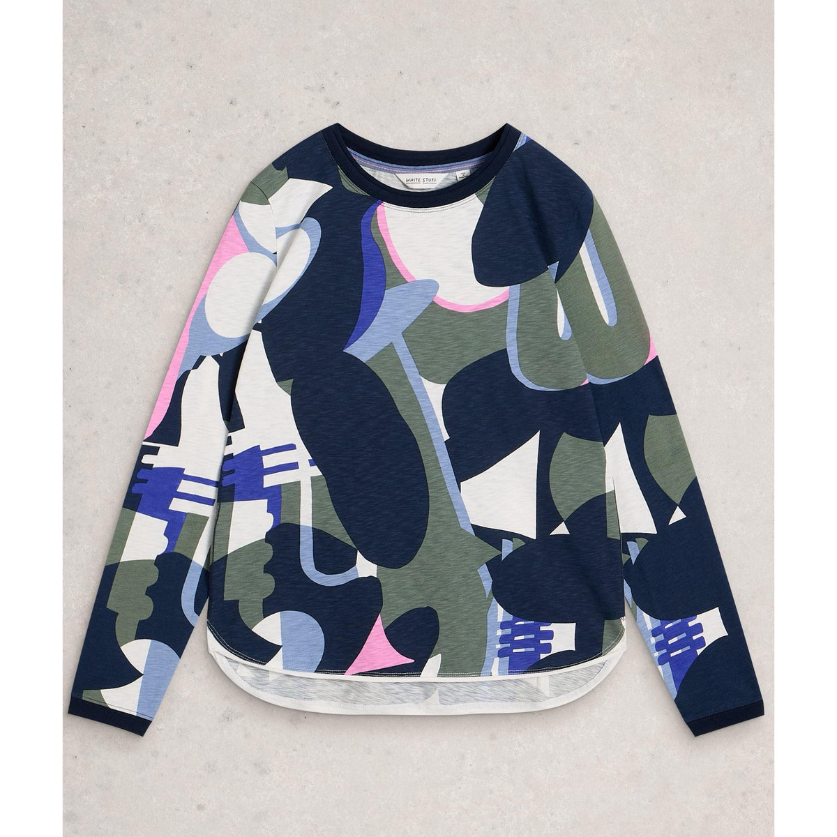 White Stuff Womens Clara T-Shirt 447078 Green Navy Print Clothing UK8 / Multi,UK10 / Multi,UK12 / Multi,UK14 / Multi,UK16 / Multi,UK18 / Multi