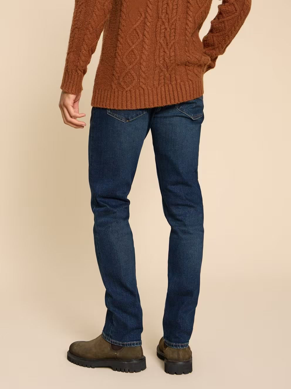 White Stuff Mens Eastwood Straight Jeans 440718 Dark Denim Clothing 30R / Dark Denim,32R / Dark Denim,34R / Dark Denim,36R / Dark Denim,38R / Dark Denim